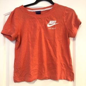 Nike salmon crop top